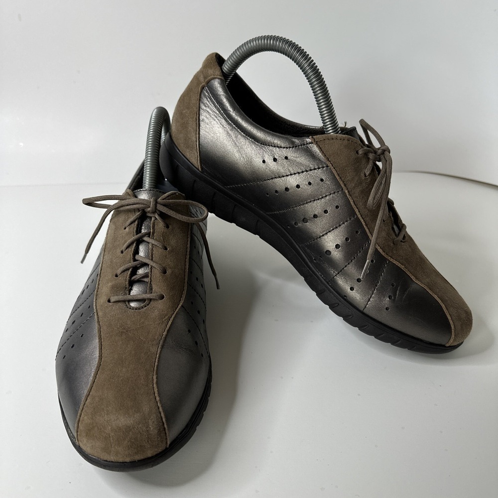 Munro Women's Tori Oxford Shoes Brown Metallic Lace Up M110348 Sneakers 9W GREAT